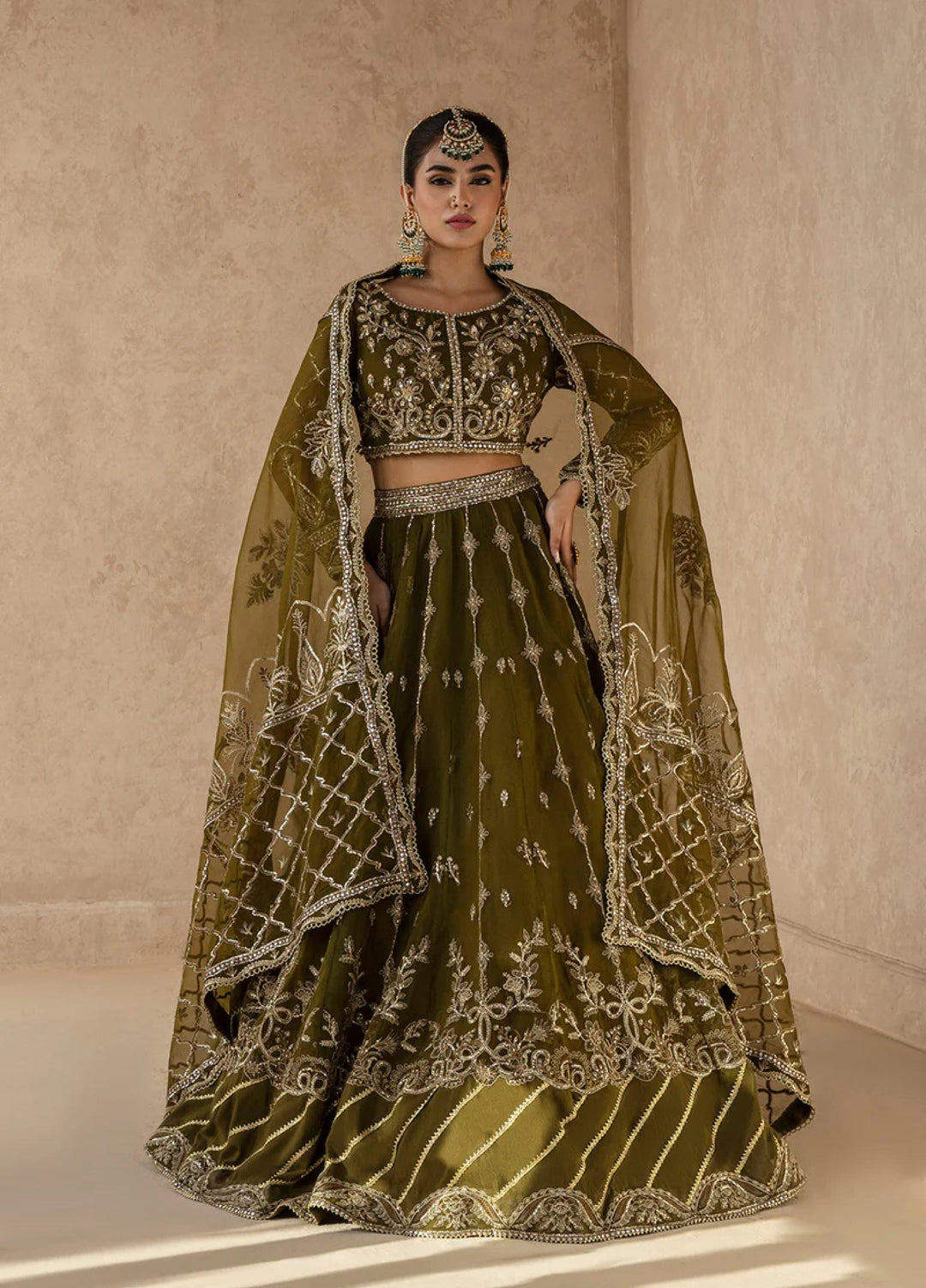 Zarposh Unstitched Embroidered Organza 3 Piece Suits ZP26UF Maya - Festive Collection