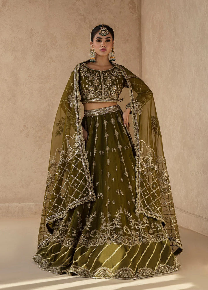 Zarposh Unstitched Embroidered Organza 3 Piece Suits ZP26UF Maya - Festive Collection