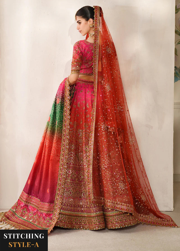 Chantelle by Baroque Unstitched Embroidered Raw Silk 3 Piece Suit BQ26UCF V14-D03 - Festive Collection