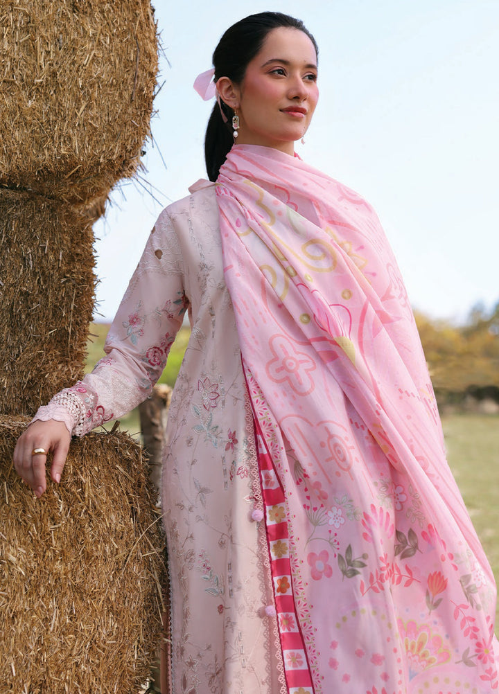Summer Soiree by Zarposh Unstitched Embroidered Lawn 3 Piece Suit ZR26ULS Selyn - Festive Collection