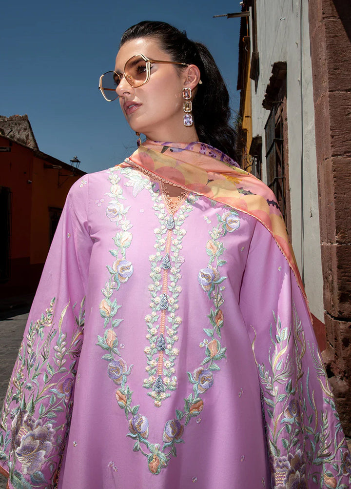 Hemline Odyssey by Mushq Unstitched Embroidered Lawn 3 Piece Suit MU26UHO HUNSS250401 ALBA - Summer Collection