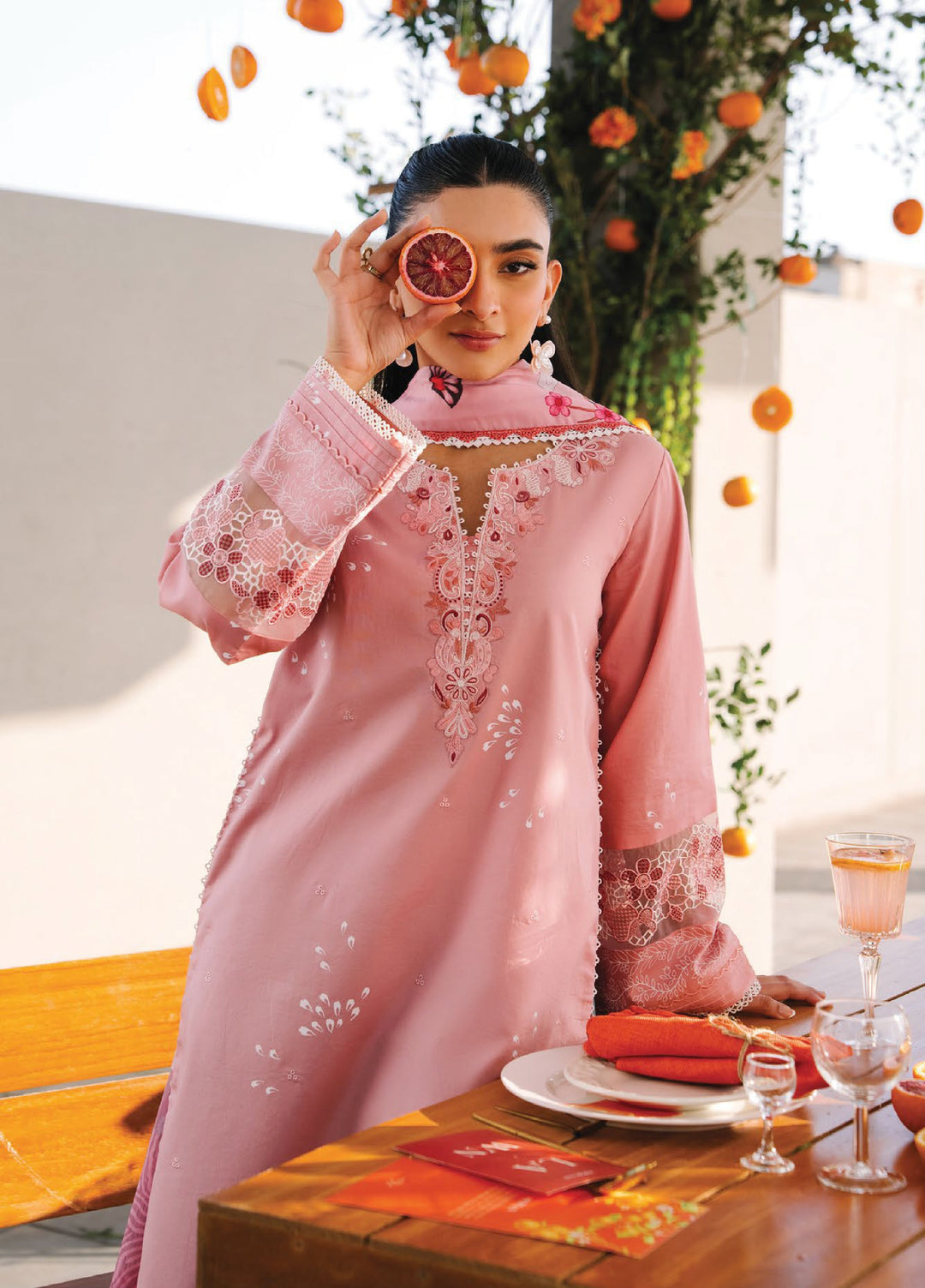 Afsanah by Seran Unstitched Embroidered Lawn 3 Piece Suit SN26UAL D-7 Ziva - Summer Collection