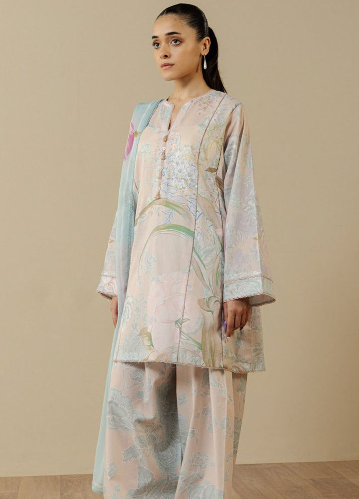 Coco by Zara Shahjahan Unstitched Printed Lawn 3 Piece Suit CZS26UPL FIORA-2B - Summer Collection