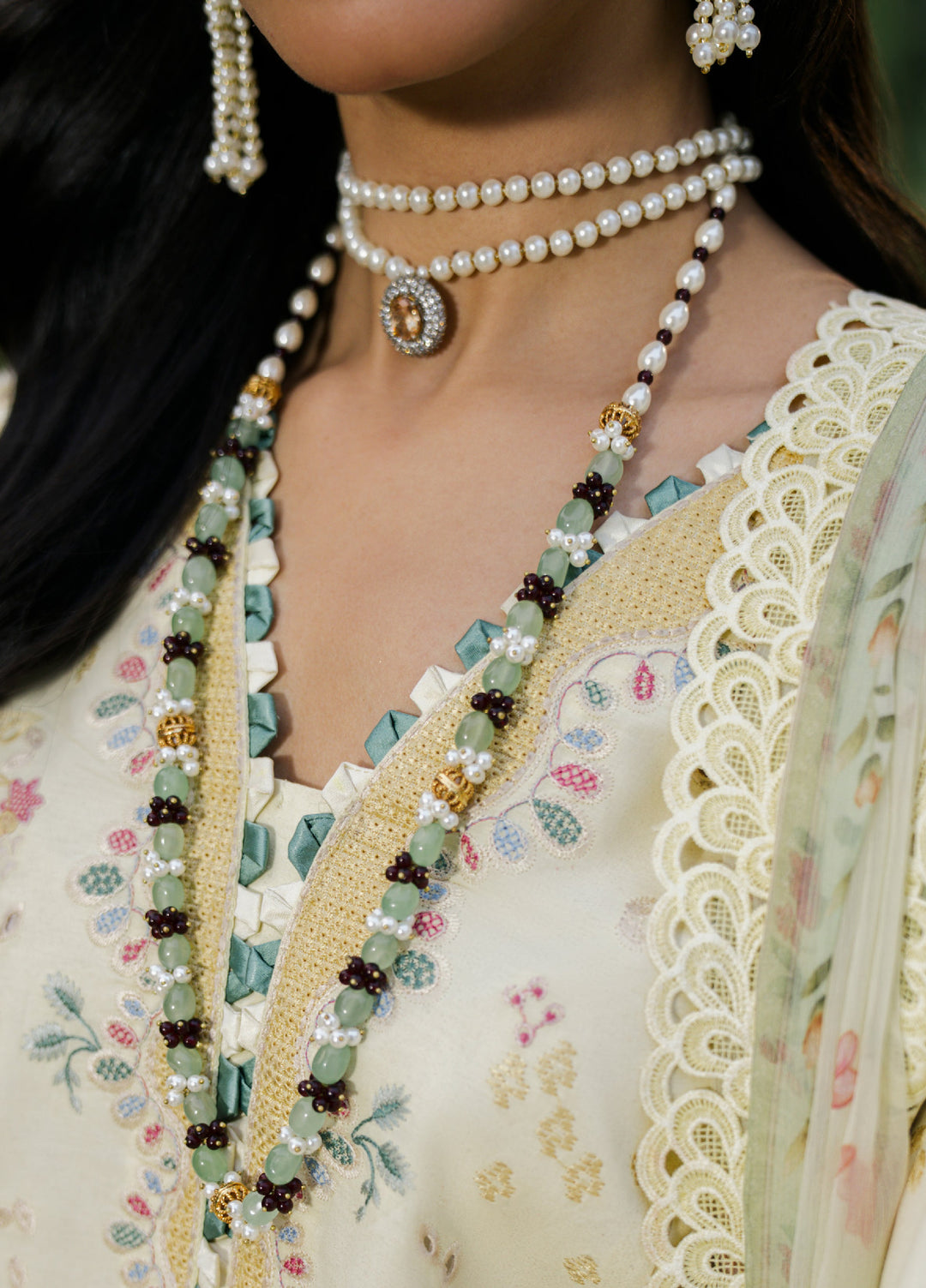 Camelia by Sundas Ahad Unstitched Embroidered Luxury Lawn 3 Piece Suit SNA26UC EL-04 Butter Yellow - Festive Collection