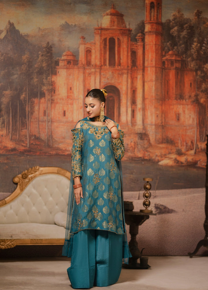 Lia by Miras Women Pret 3 Piece Embroidered Banarsi Khaddi NAZA - Festive Collection