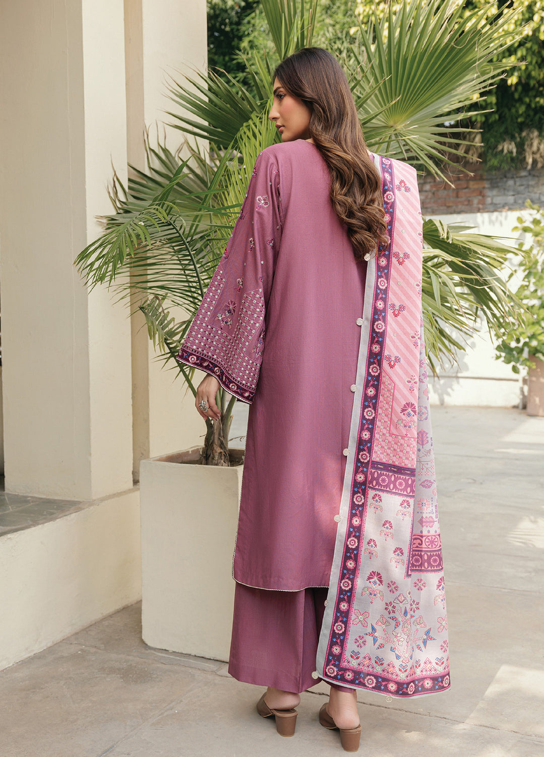 Xenia Unstitched Slub Khaddar Unstitched Embroidered Suits 3 Piece XE25SK D-04 Sofeea- Winter Collection