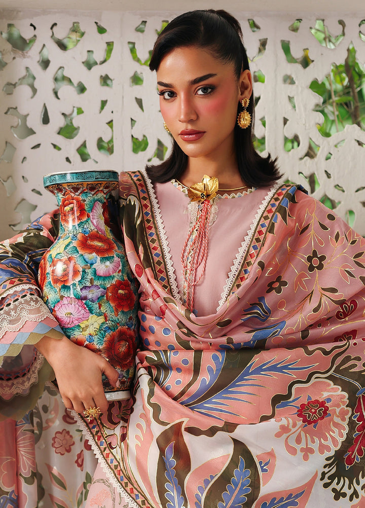 Lumina by Bin Ilyas Unstitched Embroidered Lawn 3 Piece Suit BI26UL L7 1A - Summer Collection