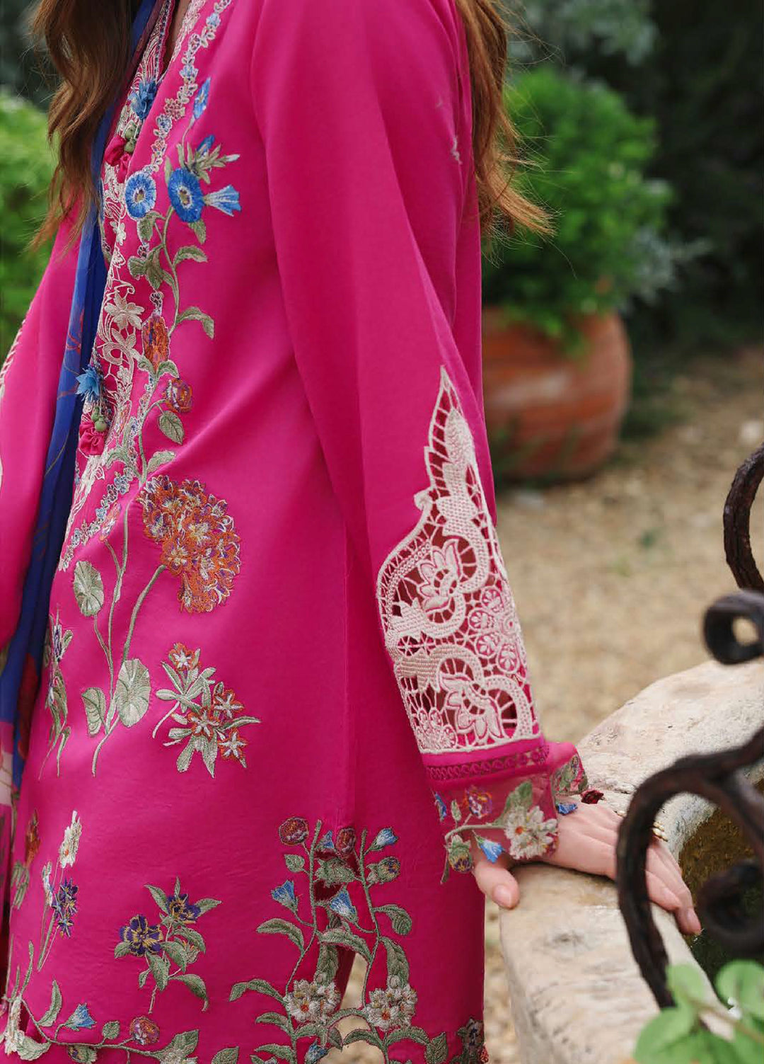 The Secret Garden by Mushq Unstitched Embroidered Lawn 3 Piece Suit MU26USG Bloomveil HUNSS260407 - Festive Collection
