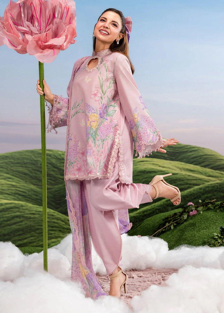 M Basics by Maria B Unstitched Embroidered Lawn 3 Piece Suit MB26SSEL MB-CUSV14-10B - Eid Collection