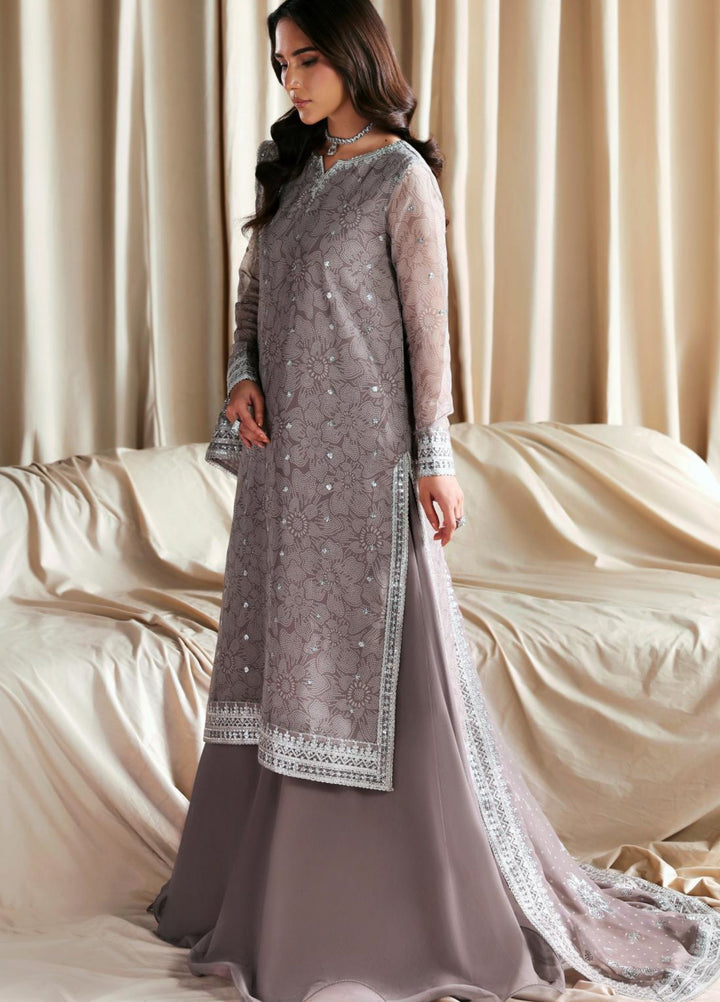 Sirayya by Zarif Unstitched Embroidered Chiffon 3 Piece Suit ZR26US Sitara 05 - Wedding Collection