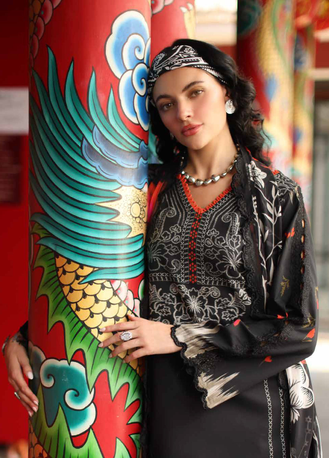 Signature by Charizma Unstitched Printed Lawn 3 Piece Suit CHR26USL CS6-02 - Summer Collection