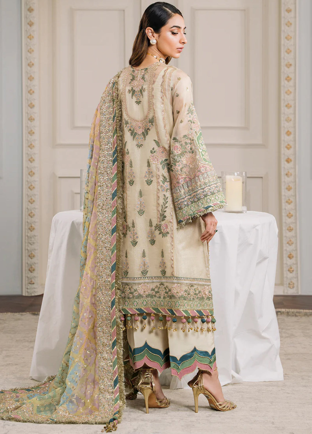 Chantelle by Baroque Unstitched Masuri Embroidered Suits 3 Piece BQ25FC CH12-04 - Festive Collection