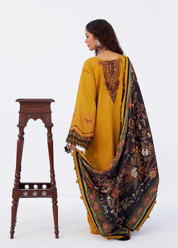 Saira Rizwan Unstitched Khaddar Embroidered Suits 3 Piece SR25UW D-03 Zard - Winter Collection