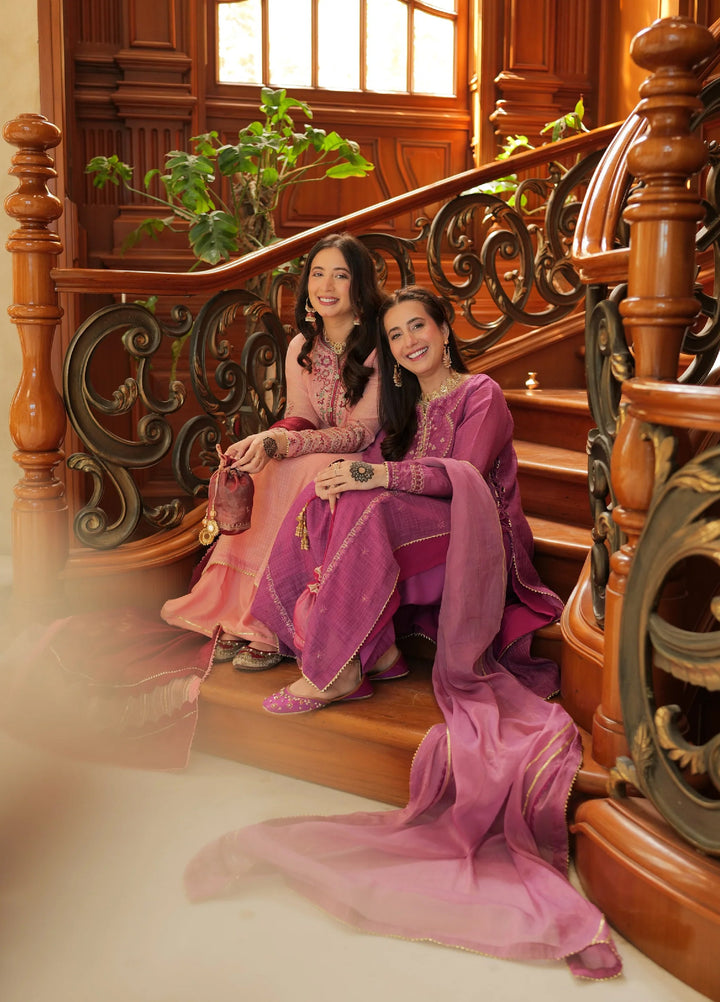 Omal by Komal Behnon Ki Eid Munar Line 3 Piece Pret Suit Liyana - Festive Collection