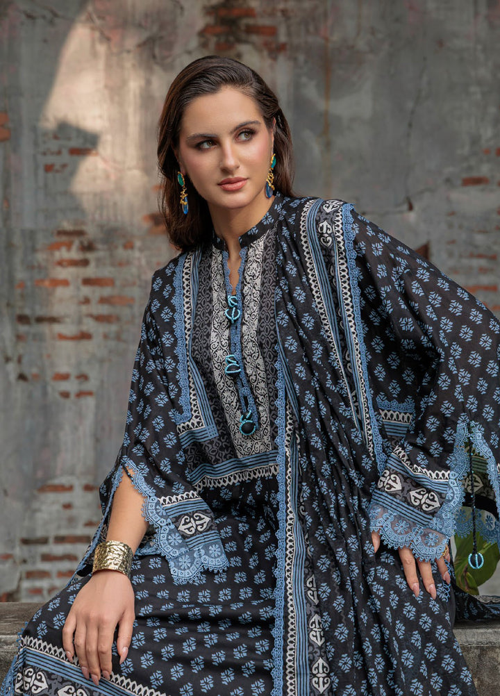 Noir and Blanc by Gul Ahmed Unstitched Printed Lawn 3 Piece Suit GA26UNBL B-62002 - Summer Collection