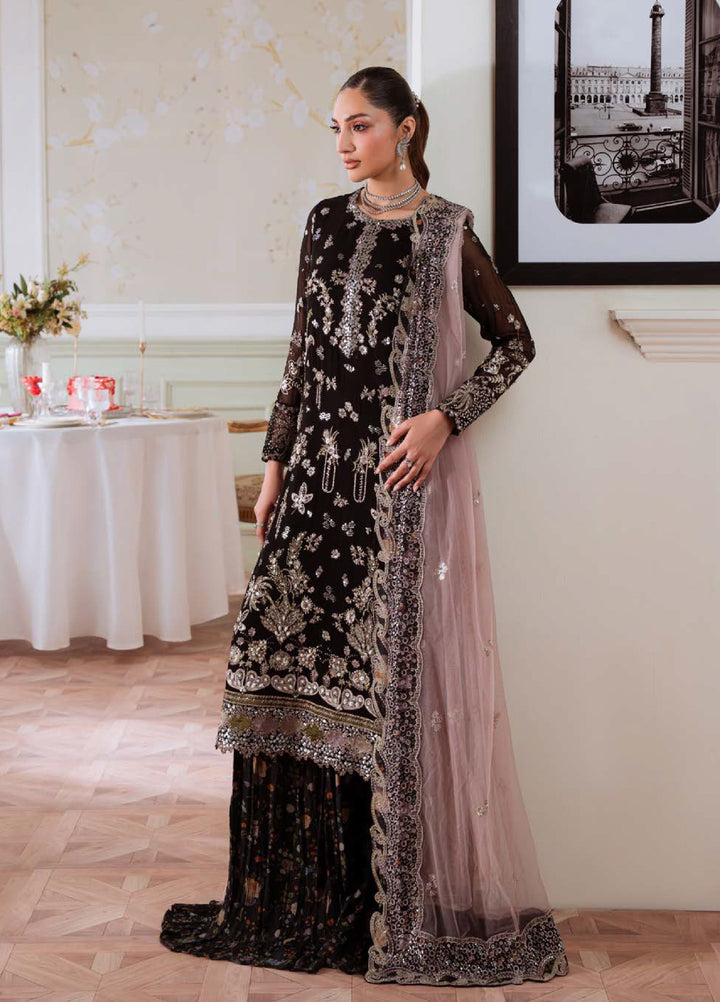 Elanora by Nureh Embroidered Unstitched Luxury Chiffon 3 Piece Suits NU25EC NEL-83 - Festive Collection
