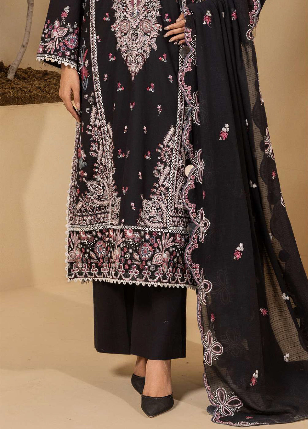 Zellbury Unstitched Embroidered Jacquard 3 Piece Suit ZB26UVIII WUS26E30660 - Casual Collection