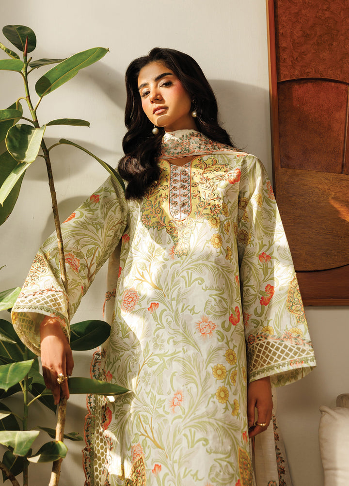 Leila by Mahnur Unstitched Embroidered Lawn 3 Piece Suit MN26ULL L-11 - Summer Collection