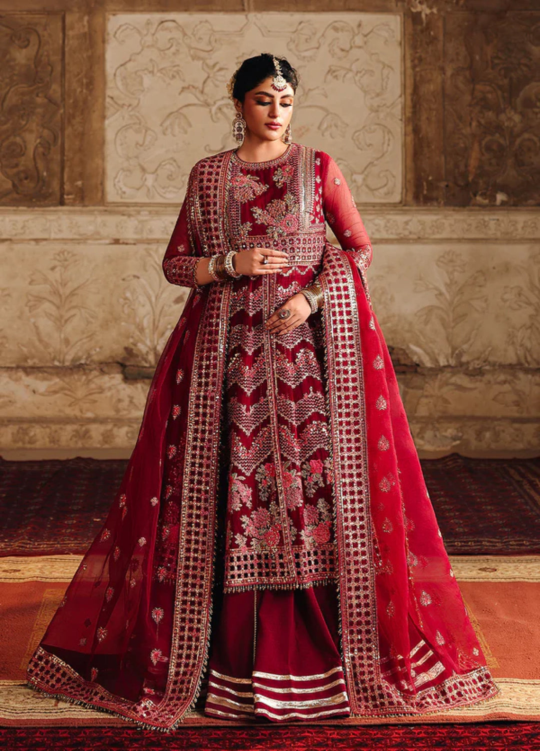 Silsila by Meeral Pret Embroidered Organza 3 Piece Dure - Festive Collection