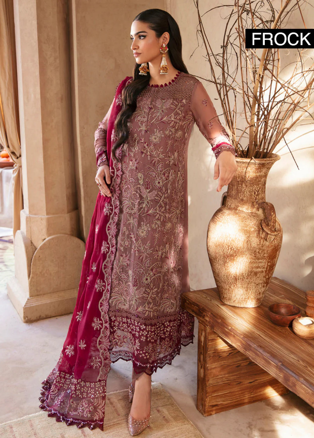 Xenia Formal Unstitched Luxury Chiffon Suits 3 Piece XE25FL Kaina - Formals Collection