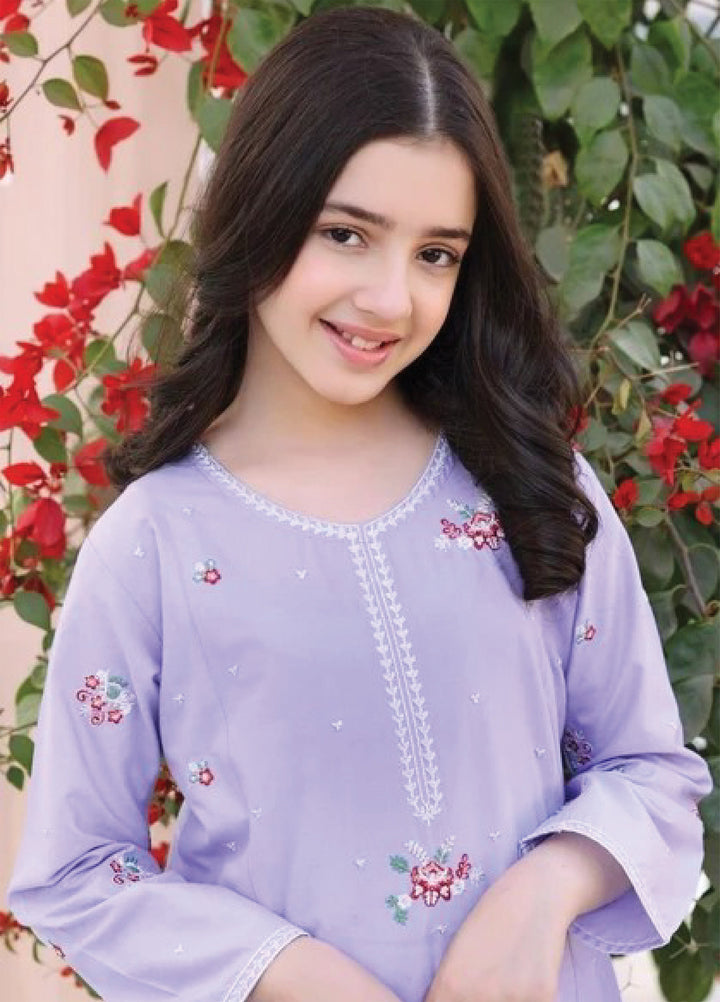Fresh Birds Kids RTW Embroidered Lawn 2 Piece Suit Ria-FB-03 - Casual Collection