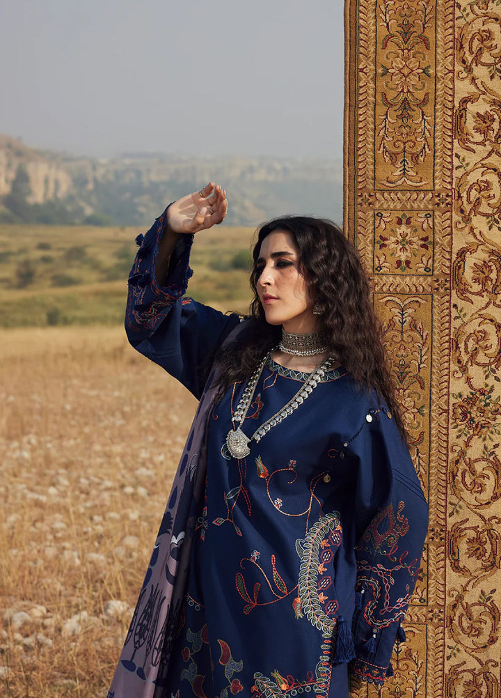 Saira Rizwan Unstitched Khaddar Embroidered Suits 3 Piece SR25UW D-08 Mahrukh - Winter Collection