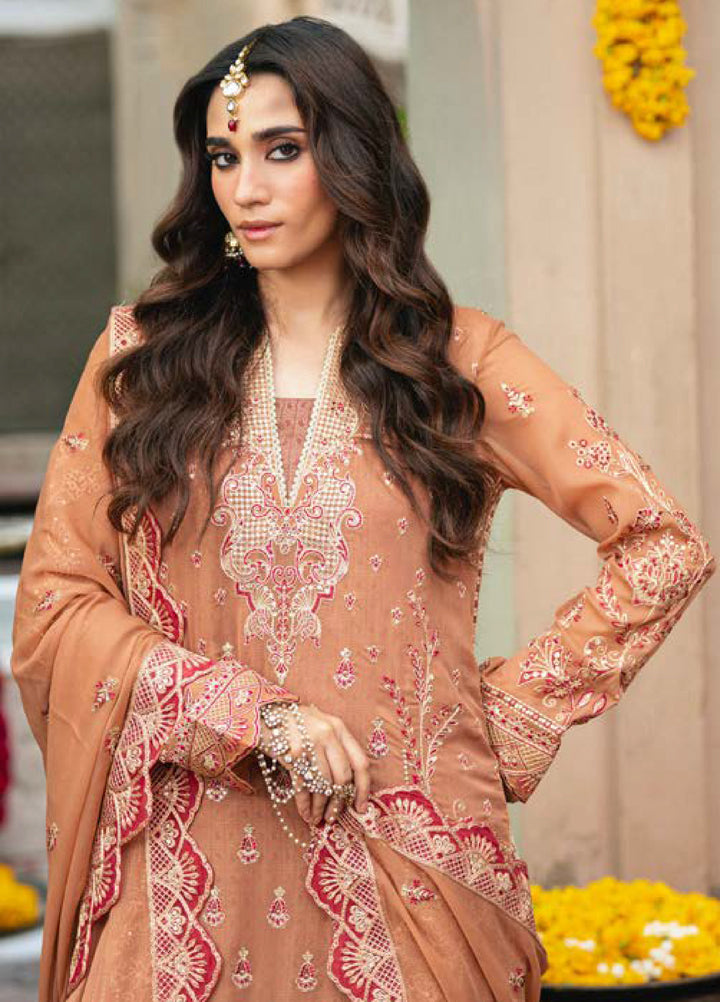 Gulnaar by Freesia Embroidered Chiffon Suits Unstitched 3 Piece FRE25GL FSU-651 Varvara - Festive Collection