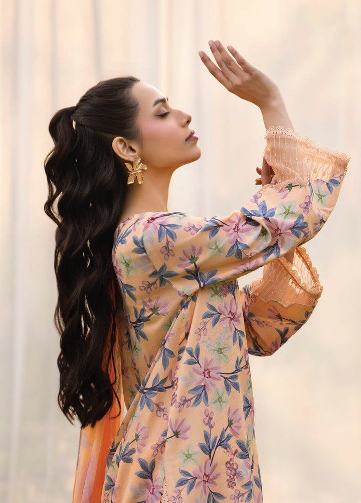 Eden Garden by Humdum Unstitched Embroidered Lawn 3 Piece Suit HB26UED D-05 - Summer Collection