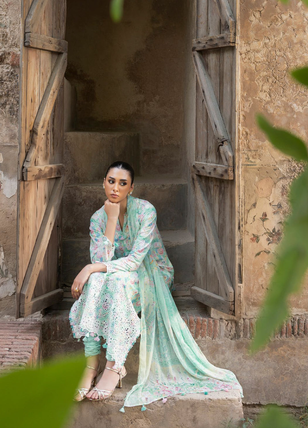 The Flora by Gul Ahmed Unstitched Embroidered Lawn 3 Piece Suit GA26ULF BM62064 - Casual Collection