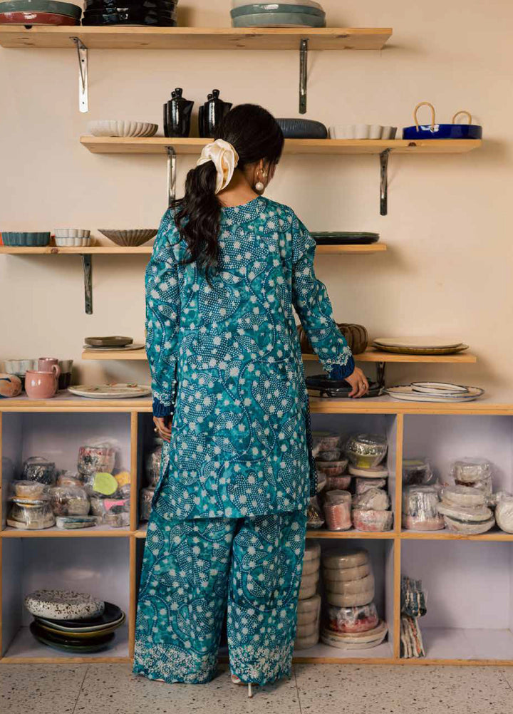 Ballerina by Nureh Unstitched Printed Chikankari Lawn 2 Piece Suit NU26UBL NU2-196 - Summer Collection