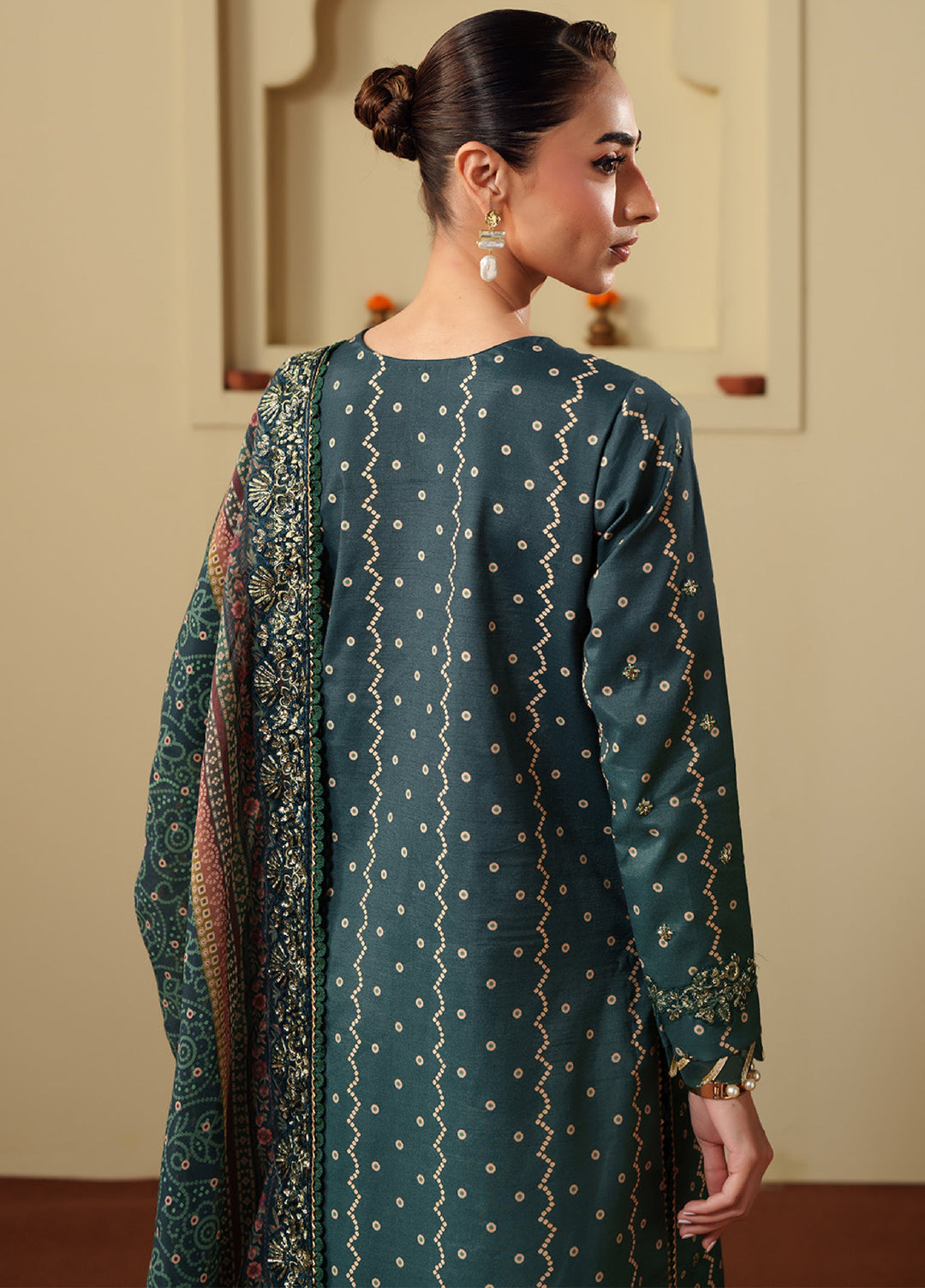 Shagun by Neeshay Unstitched Raw Silk Embroidered Suits 3 Piece NSH25SF SAROSH - Festive Collection