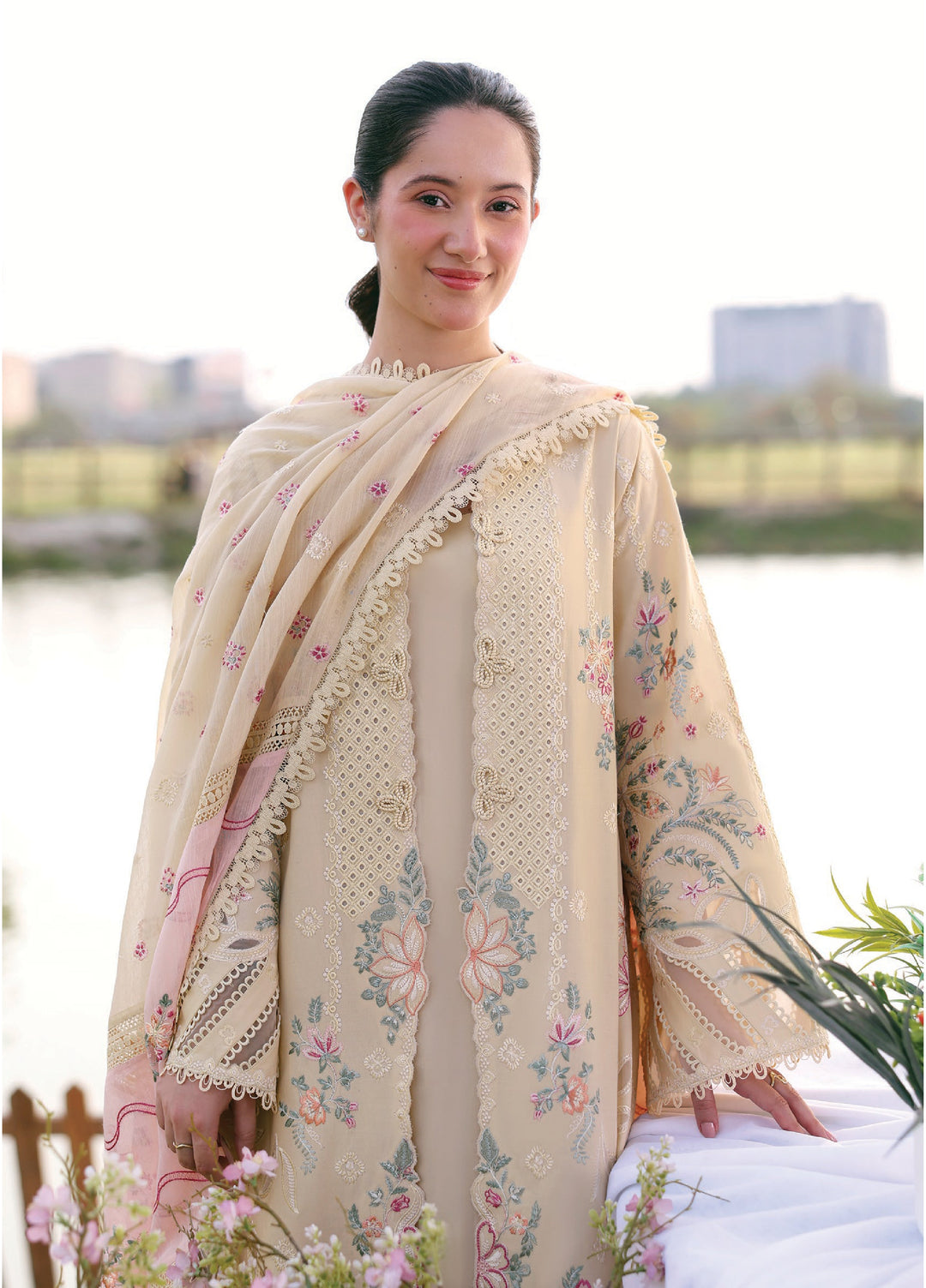 Summer Soiree by Zarposh Unstitched Embroidered Lawn 3 Piece Suit ZR26ULS Ismera - Festive Collection