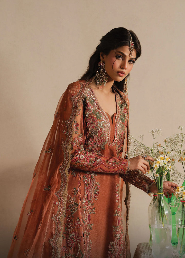 Qurbat by Ayzel Unstitched Embroidered Silk 3 Piece Suit AAF26UQ D-7 Sahaara - Festive Collection