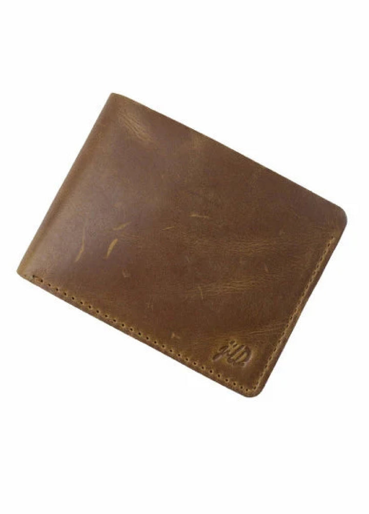 Vintage by Jild Mens Genuine Vintage Leather Wallet-BROWN S3 - Wallets Collection