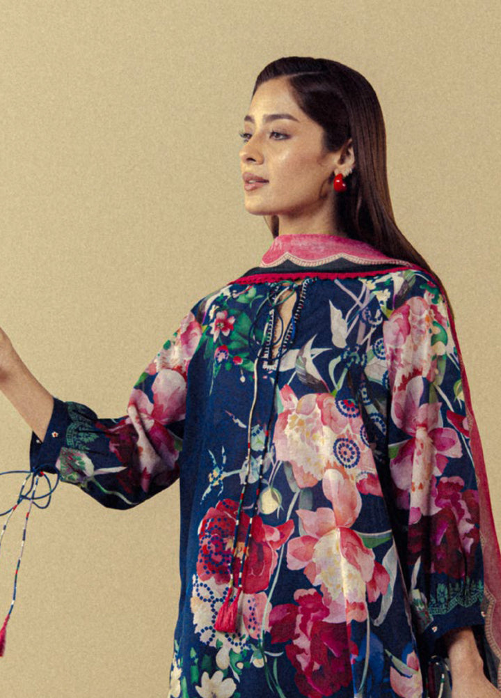 Coco by Zara Shahjahan Unstitched Printed Lawn 3 Piece Suit CZS26UPL AVENA-3A - Summer Collection