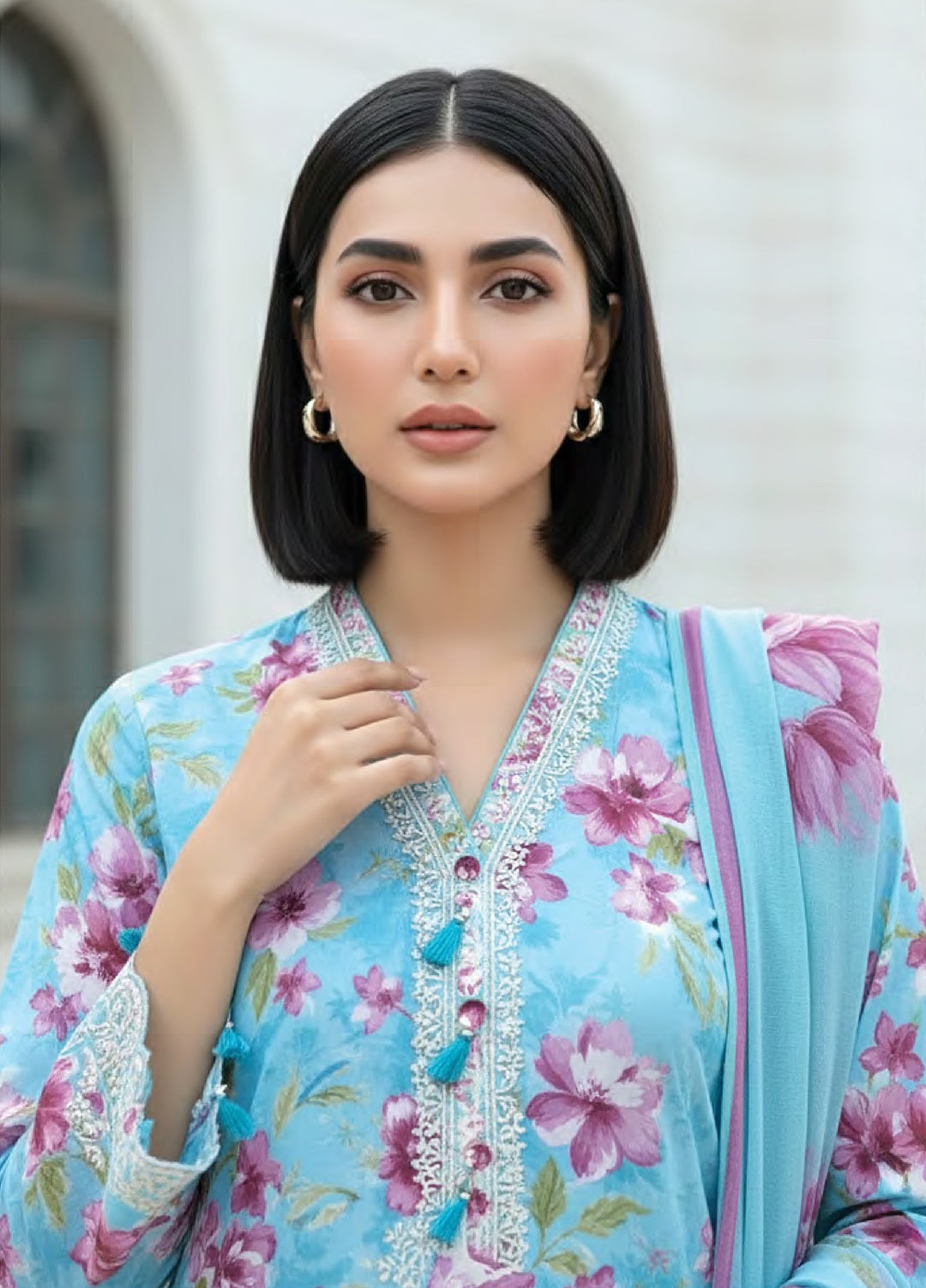 Komal Lawn by Lakhany Unstitched Embroidered Lawn 3 Piece Suit LSM26UK LG-UB-0339 - Summer Collection