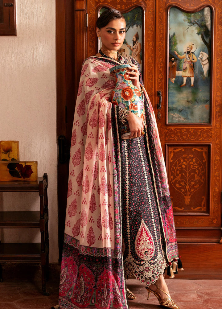 Shahkaar by Jazmin Unstitched Embroidered Lawn 3 Piece Suit JZ26USE SL26-D09 - Eid Collection