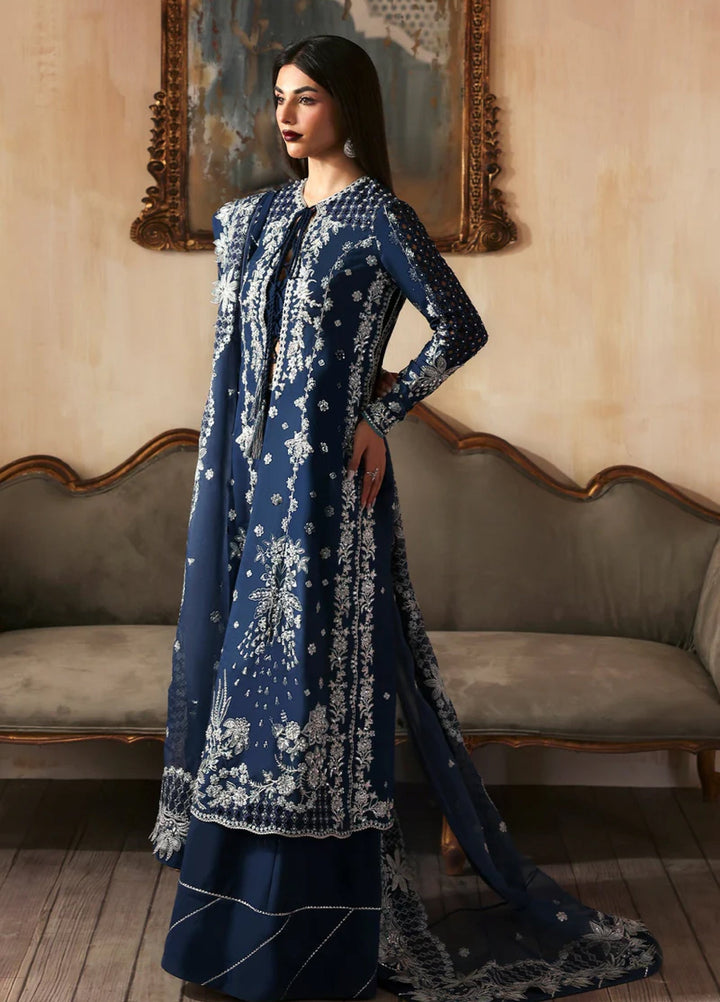 Zarposh Unstitched Embroidered Raw Silk 3 Piece Suits ZP26UF Inara - Festive Collection