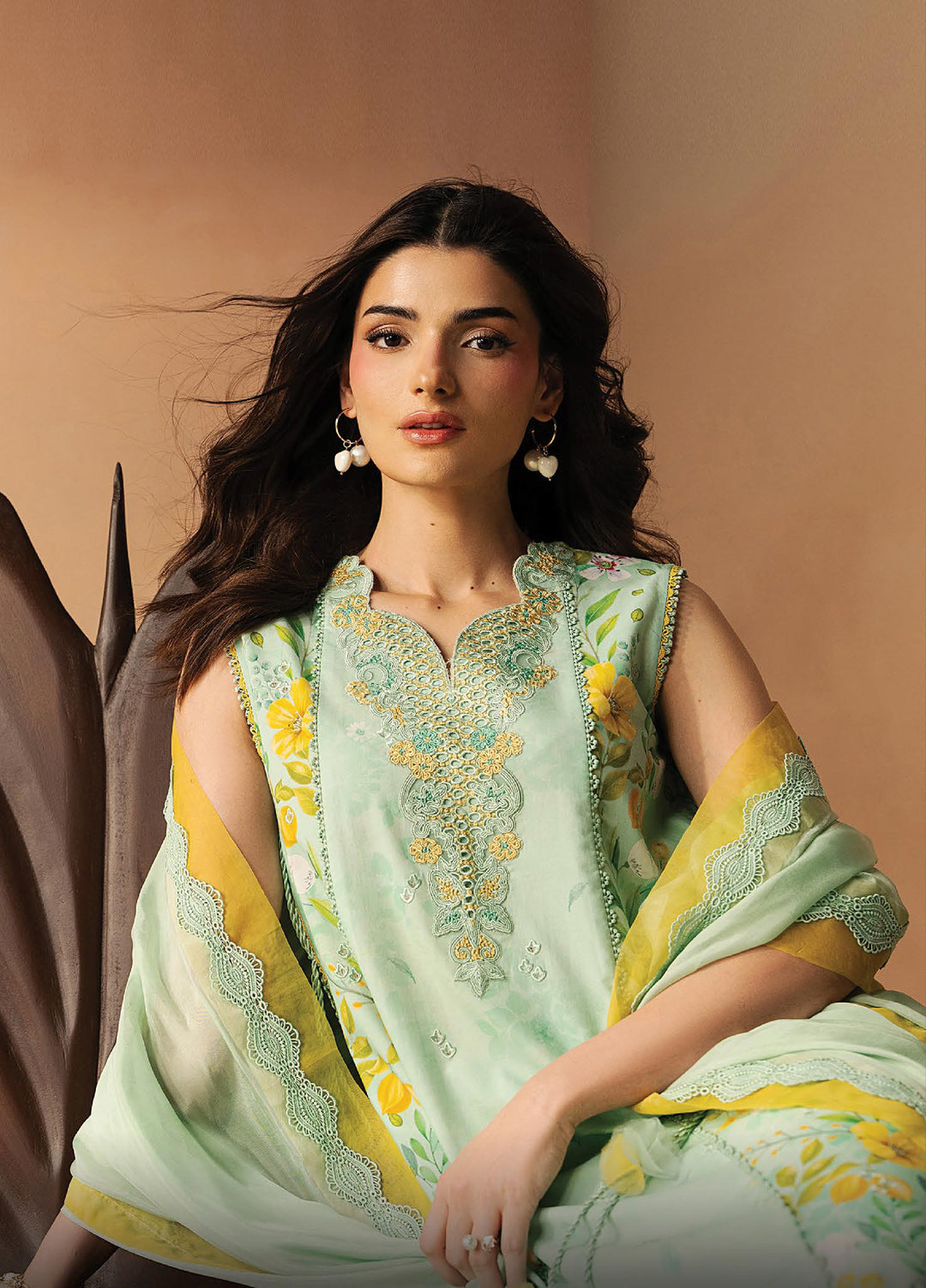 Haze A Prints by Afrozeh Unstitched Embroidered Lawn 3 Piece Suit AF26UAP Lumina FWU-114 - Summer Collection