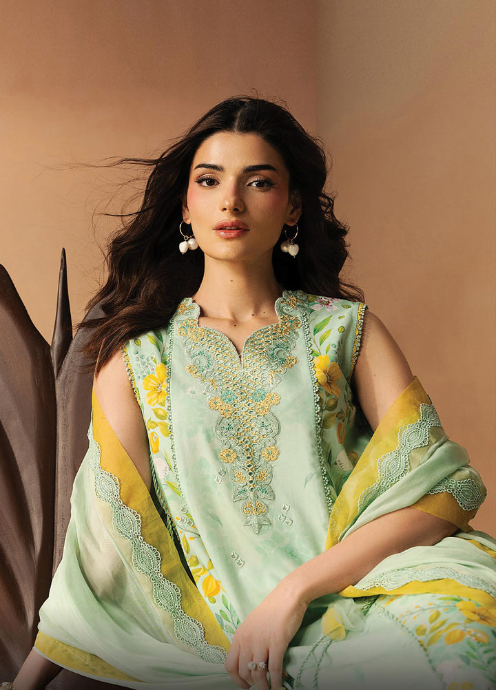 Haze A Prints by Afrozeh Unstitched Embroidered Lawn 3 Piece Suit AF26UAP Lumina FWU-114 - Summer Collection