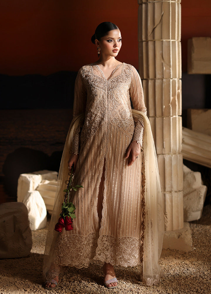 Luxe by Azure Unstitched Chiffon Embroidered Suits 3 Piece AZ25LF Elan - Festive Collection