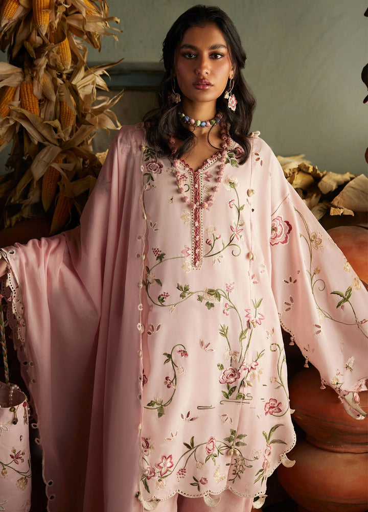 Meili by Zaha Unstitched Embroidered Lawn 3 Piece Suit ZK26UML ZL26-04A - Festive Collection