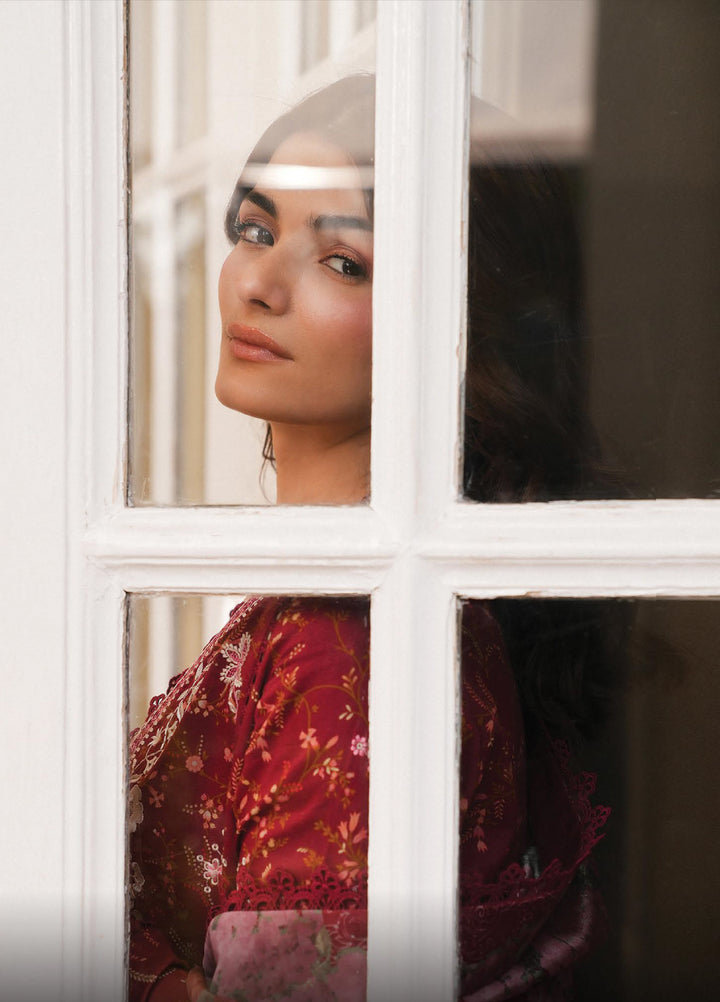 Florette by Afrozeh Unstitched Embroidered Lawn 3 Piece Suit AF26UFL D-06 ELYNDRA - Festive Collection