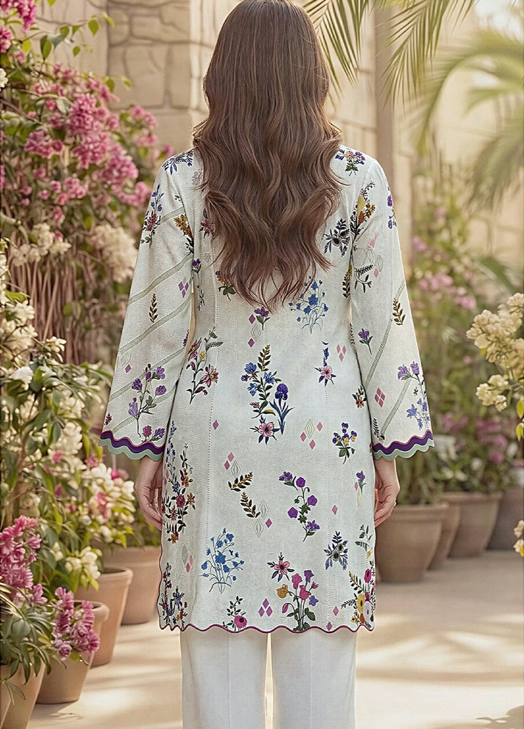 Zync by Florent Unstitched Printed Lawn 3 Piece Suit FL26UZPL FZ-06 - Summer Collection