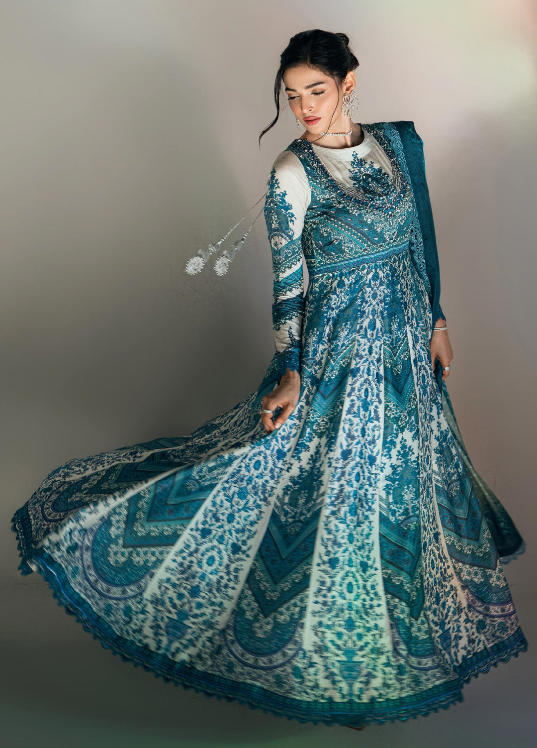 Monarque en Silk by Sahane Hand work Silk 3 Piece Suit CT-37001-Dynaste - Festive Collection
