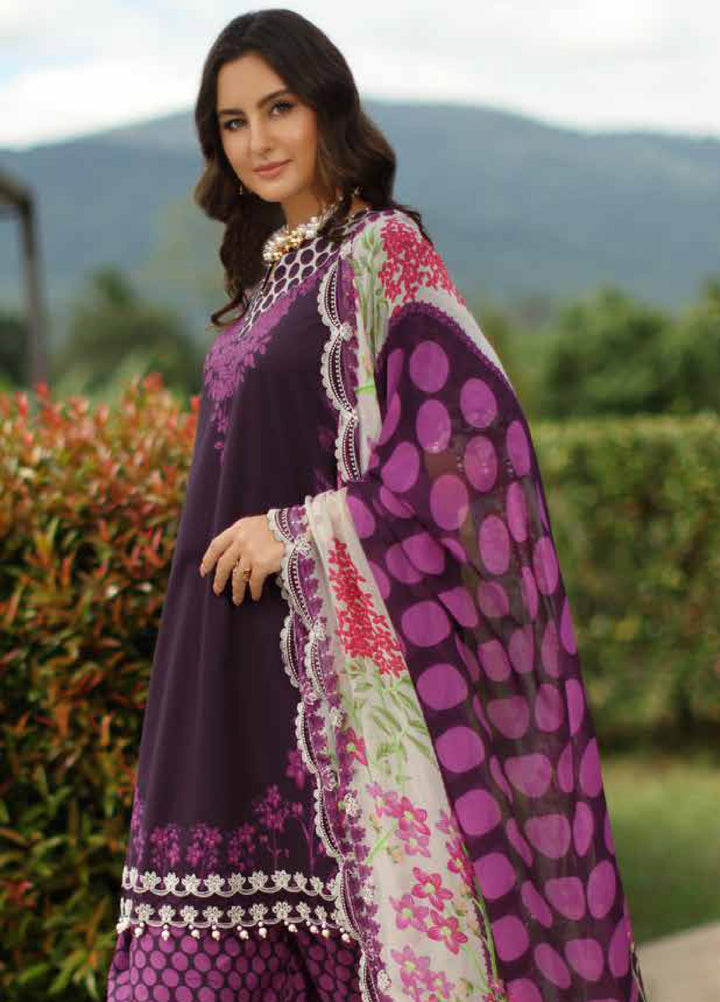 Combination by Charizma Unstitched Embroidered Luxury Lawn 3 Piece Suit CHR26UC CC6-05 - Summer Collection