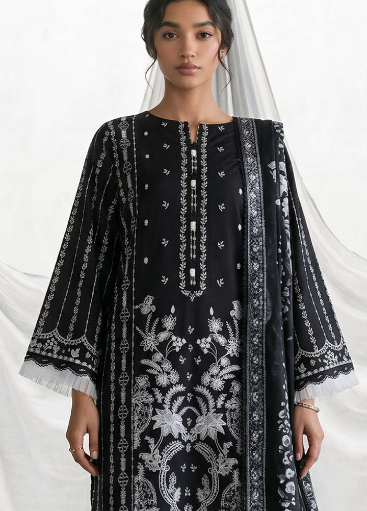 Zellbury Unstitched Embroidered Lawn 3 Piece Suit ZB26UVIII WUS26E31168 - Casual Collection