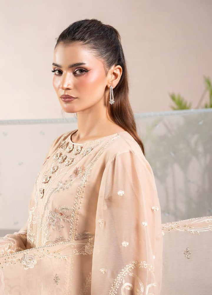 Anaya Noor by Zebtan Unstitched Embroidered Chiffon 3 Piece Suit ZB26UAN AN-09 - Festive Collection