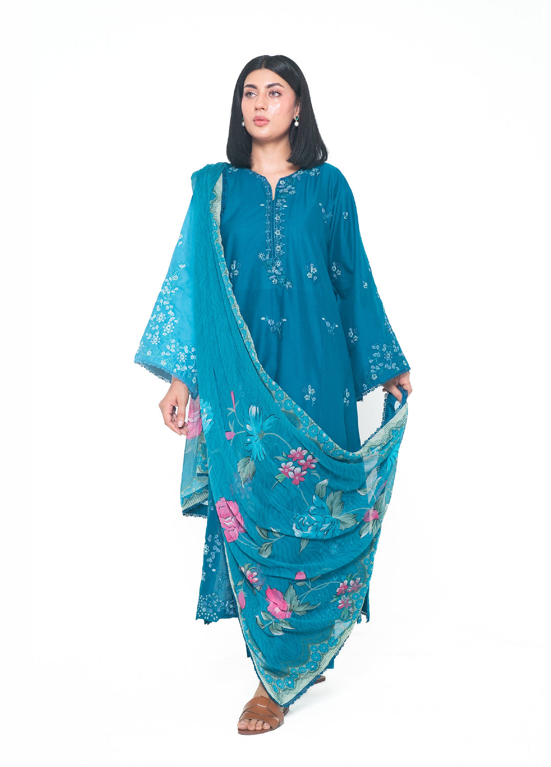 Zyna Unstitched Embroidered Lawn 3 Piece Suit ZY26ULS ORIA - Summer Collection