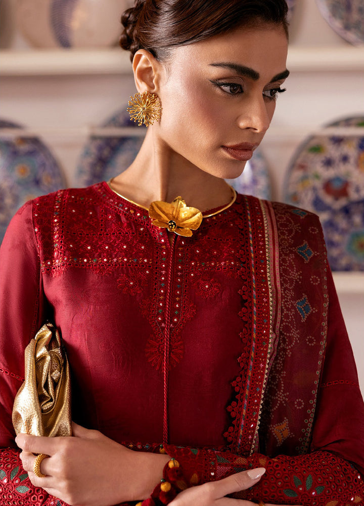 Shahkaar by Jazmin Unstitched Embroidered Lawn 3 Piece Suit JZ26USE SL26-D06 - Eid Collection